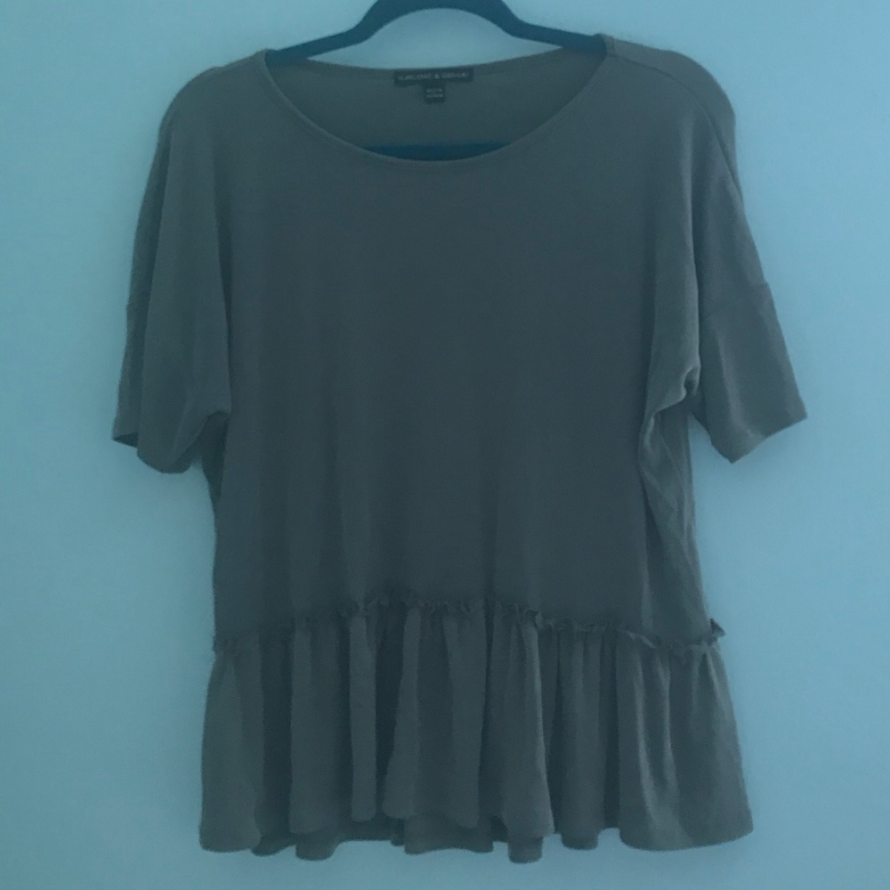 Short Sleeve Peplum Tee